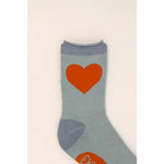 YOU HAVE MY HEART ANKLE SOCKS-ICE-POWDER