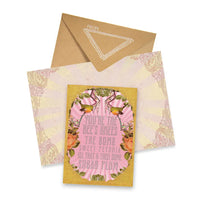 BEE'S KNEES-GREETING CARD-PAPAYA