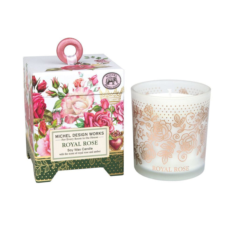 ROYAL ROSE SOY WAX CANDLE ~ MICHEL DESIGN WORKS
