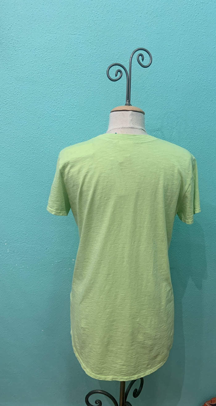 SHORT SLEEVE POCKET TEE-LIMEADE-PRAIRIE COTTON