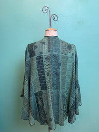 REVERSIBLE CASHMERE SHAWL W/LOOP-RAPTI FASHIONS