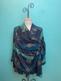 REVERSIBLE CASHMERE SHAWL W/LOOP-RAPTI FASHIONS