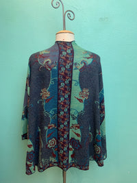 REVERSIBLE CASHMERE SHAWL W/LOOP-RAPTI FASHIONS