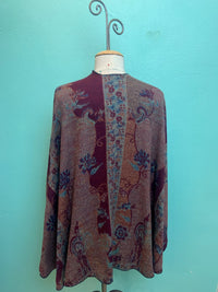 REVERSIBLE CASHMERE SHAWL W/LOOP-RAPTI FASHIONS