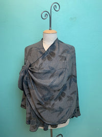 REVERSIBLE CASHMERE SHAWL W/LOOP-RAPTI FASHIONS