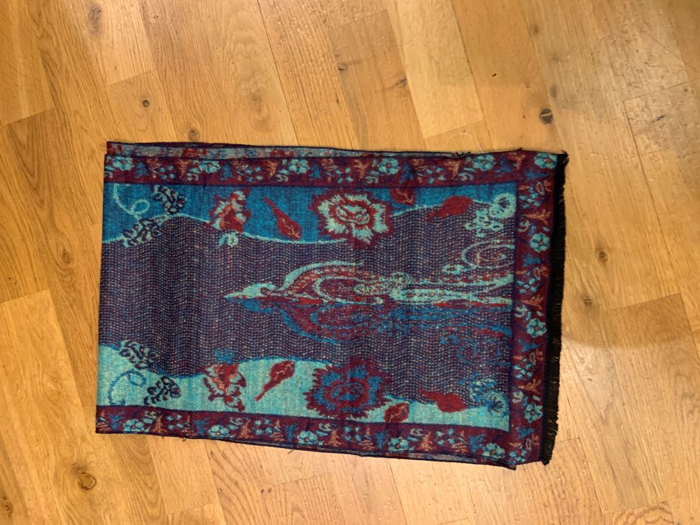 JACQUARD REVERSIBLE CASHMERE SCARF A-RAPTI FASHIONS