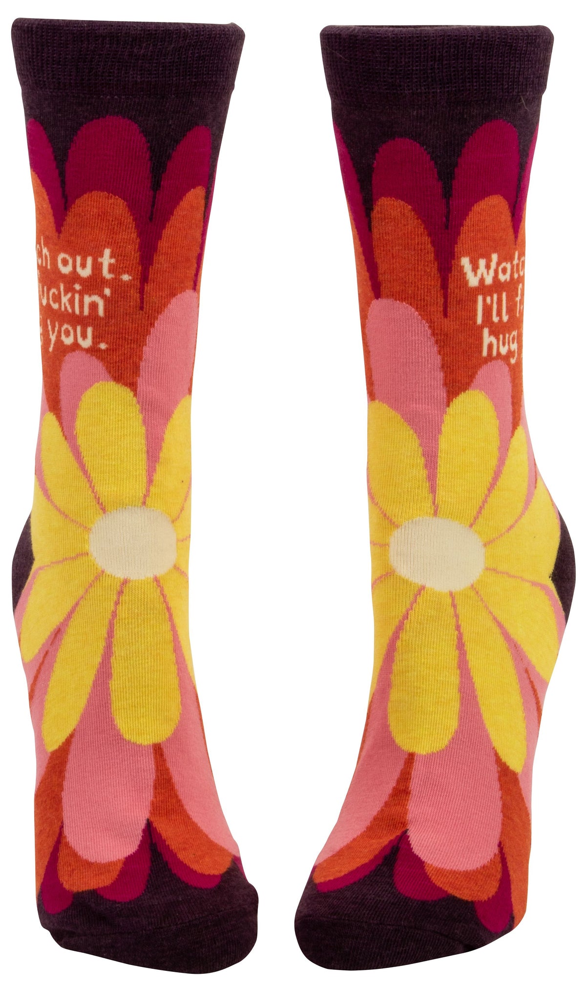 I'LL FUCKING HUG YOU WOMEN'S CREW SOCKS - BLUE Q
