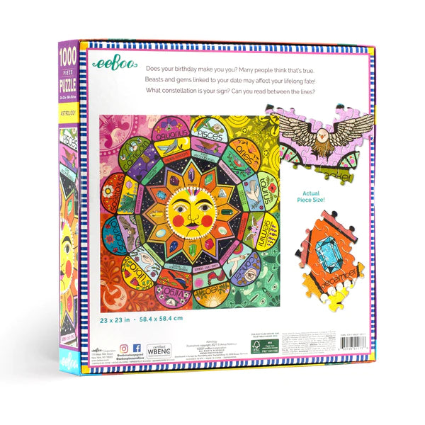 ASTROLOGY 1000PC SQUARE PUZZLE - EEBOO