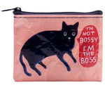 I'M NOT BOSSY COIN PURSE - BLUE Q