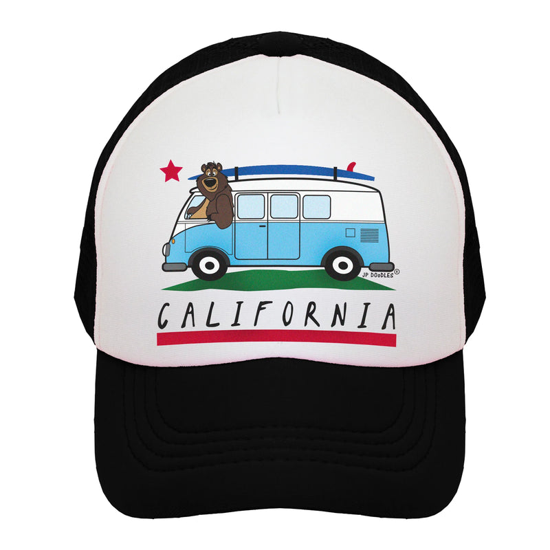 CALIFORNIA BUS TRUCKER HAT-JP DOODLES