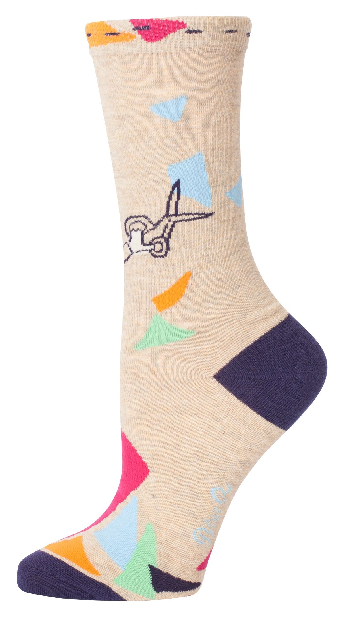 YOU CRAFTY BITCH WOMEN'S CREW SOCKS - BLUE Q