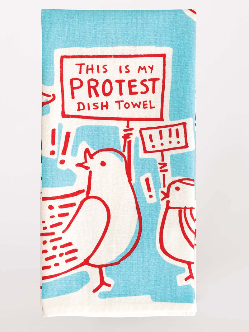 THIS IS MY PROTEST DISH TOWEL - BLUE Q