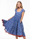 FRENCH BLUE-AMBER DRESS-NILA RUBIA