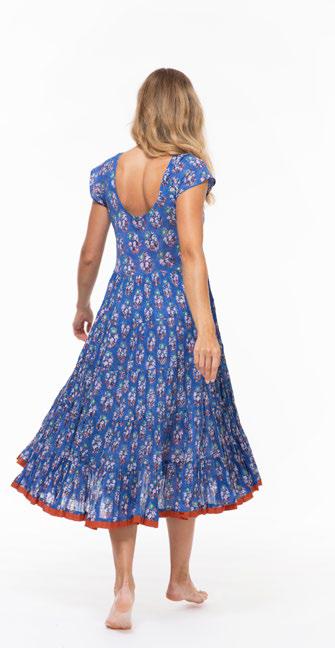 FRENCH BLUE-AMBER DRESS-NILA RUBIA
