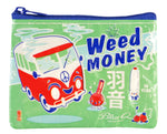 WEED MONEY COIN PURSE - BLUE Q